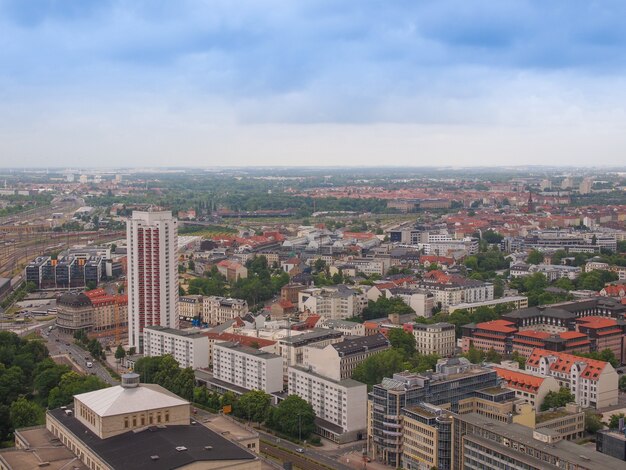 Luchtfoto van Leipzig