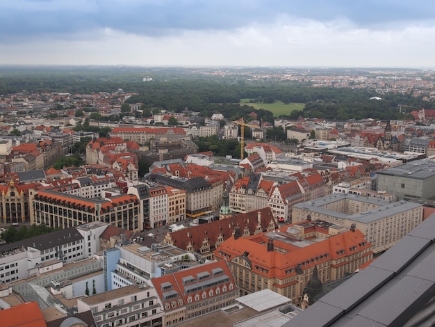 Luchtfoto van Leipzig