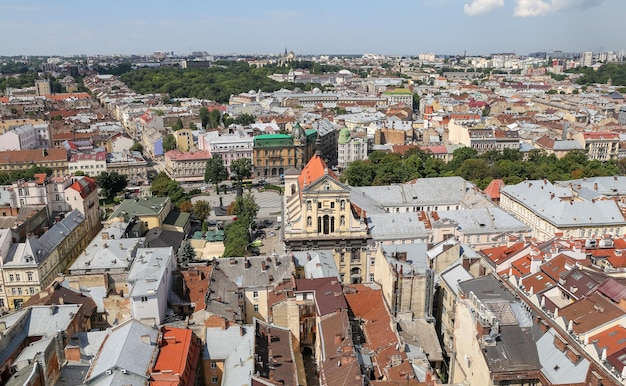 Luchtfoto van Lviv Oekraïne