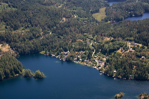 Luchtfoto van Madeira Park tijdens een zonnige zomerdag