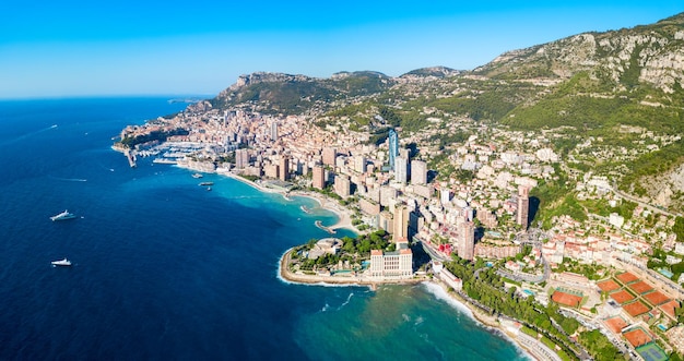 Luchtfoto van Monte Carlo Monaco