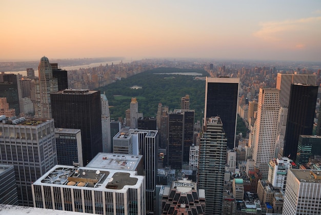 Luchtfoto van New York City Central Park