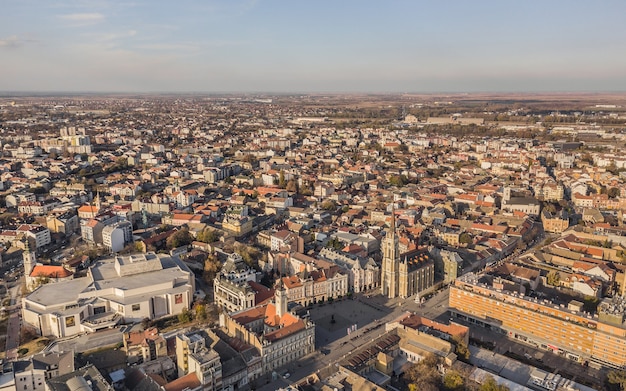 Luchtfoto van Novi Sad in Servië