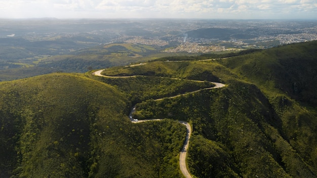 Luchtfoto van Serra do Rola Moca in Brumadinho Minas Gerais
