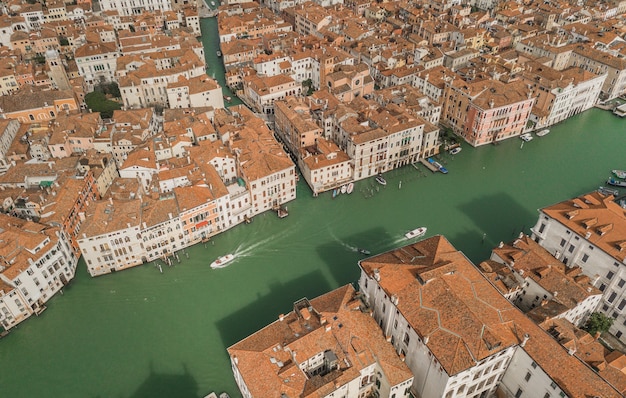 Luchtfoto van Venetië en het Canal Grande