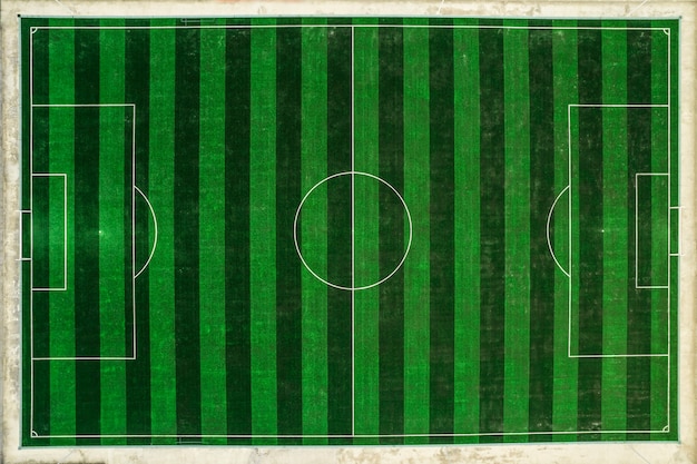 Luchtfoto van voetbalveld