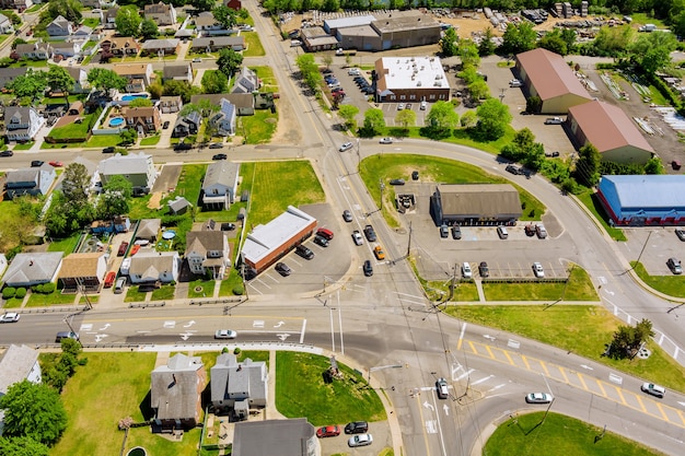 Luchtfoto van woonwijken in het prachtige stadslandschap van Sayreville, New Jersey, VS Jersey