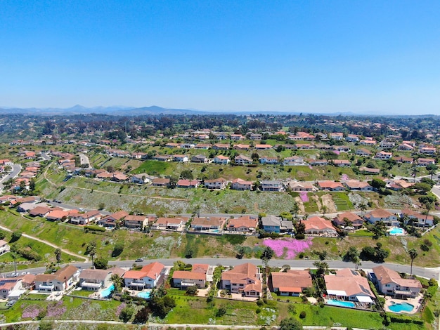 Luchtfoto voorstedelijke wijk San Diego