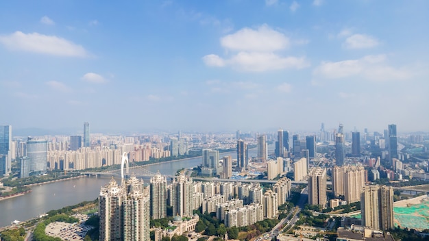 Luchtfotografie China Guangzhou moderne architectuur landschap skyline