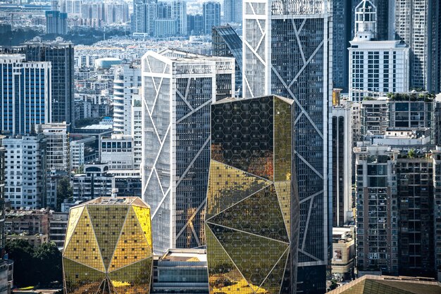 Luchtfotografie China Liuzhou moderne stad architectuur landschap skyline