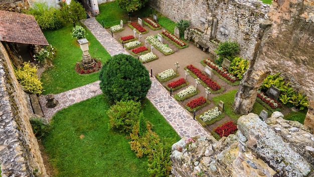 Luchthommelmening van Alba Carolina Citadel in AlbaIulia, Roemenië