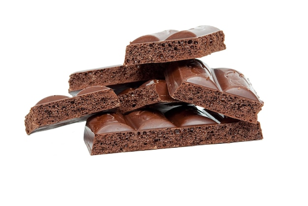 Luchtige zwarte chocolade