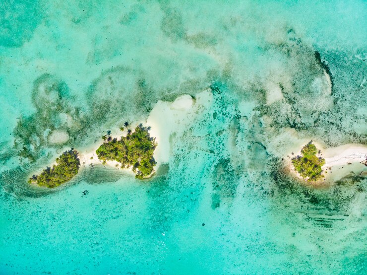 Luchtmening Banyak Islands Sumatra tropische archipel Indonesië