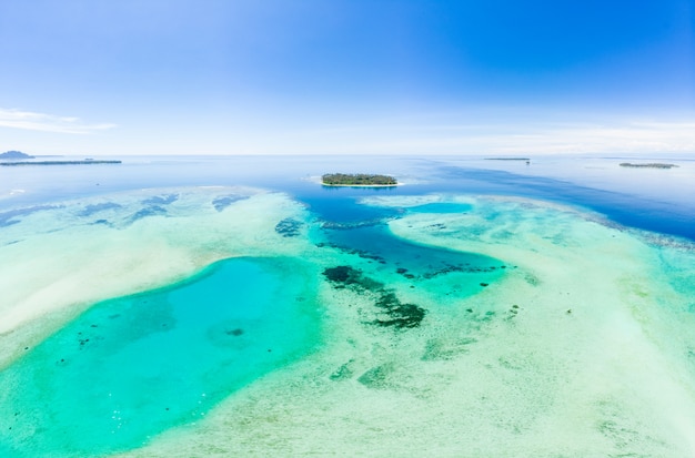 Luchtmening Banyak Islands Sumatra tropische archipel Indonesië