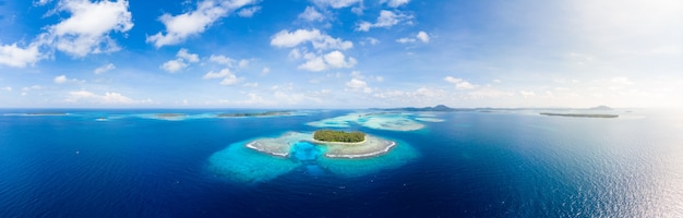 Luchtmening Banyak Islands Sumatra tropische archipel Indonesië