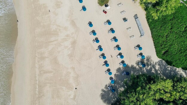 Luchtpanorama van het Hapuna Beach State Park. Westkust van het Grote Eiland, Hawaï. Hoge kwaliteit foto