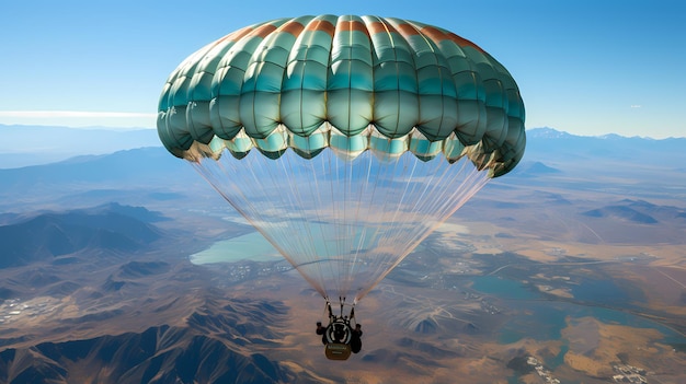 Luchtturbulentie Garnerins Parachutes Avontuurlijke zwaaiende beweging