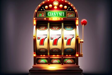 Premium Photo | Luck and winning on casino slot machine with combination of  sevens