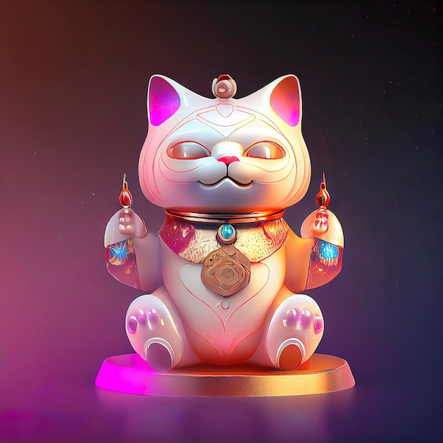 Lucky cat illustration