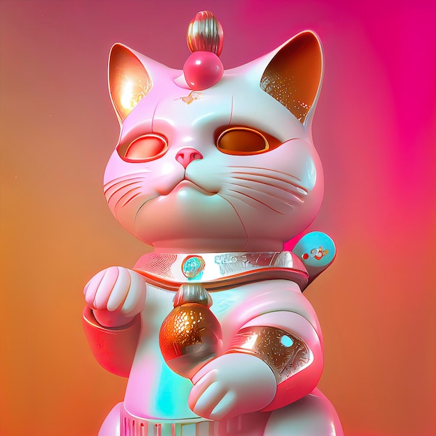 Photo lucky cat illustration