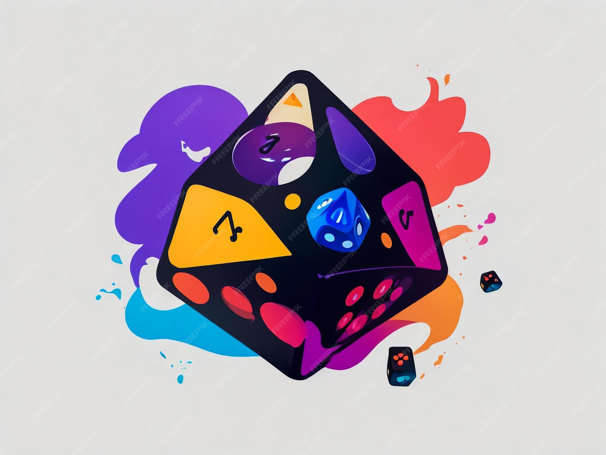 Premium AI Image | Ludo board game logo design template