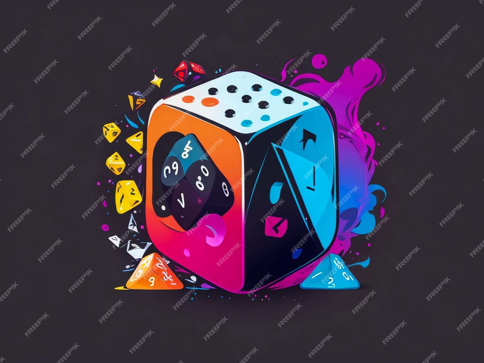 Premium AI Image | Ludo board game logo design template