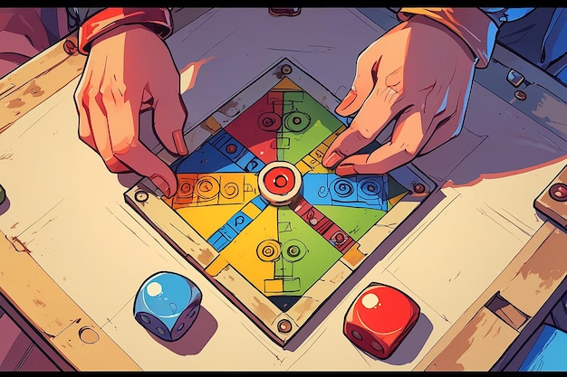 Ludo Game from Different Perspectives | Premium AI-generated image image.