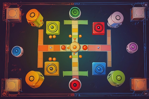 Ludo Game from Different Perspectives | Premium AI-generated image