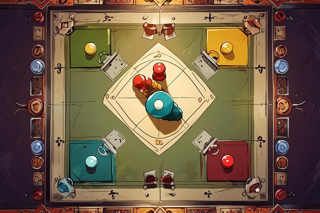 Ludo Game from Different Perspectives | Premium AI-generated image