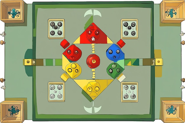 Ludo Game from Different Perspectives | Premium AI-generated image