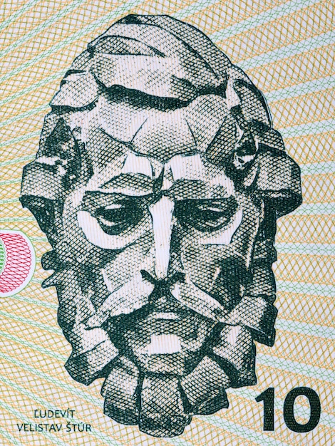 Ludovit Velislav Stur een portret van geld