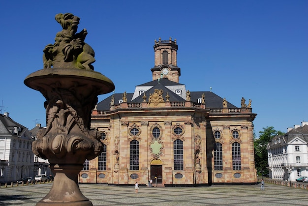 Ludwig church Ludwig square Saarbruecken Saarland Germany