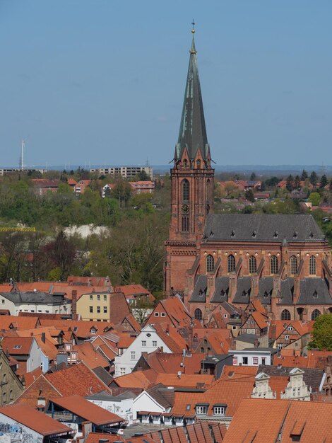 Photo lueneburg city form above