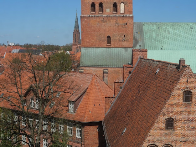 Photo lueneburg city form above