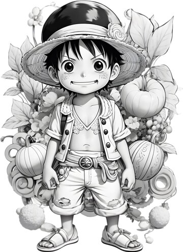 luffy coloring page coloring