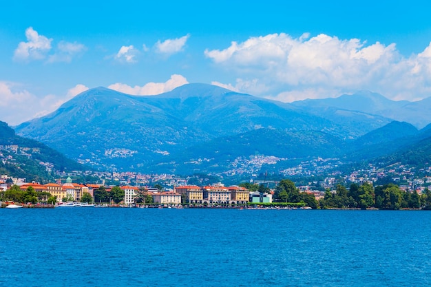 Lugano meer en stad Zwitserland