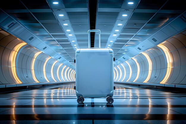 Luggage in Abandoned Tunnel