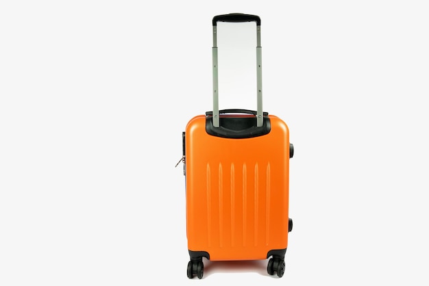 luggage against white background