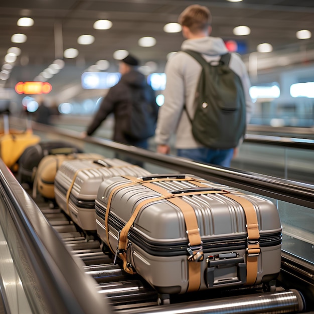 Luggage on the convey