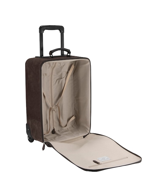 Luggage on isolated white background