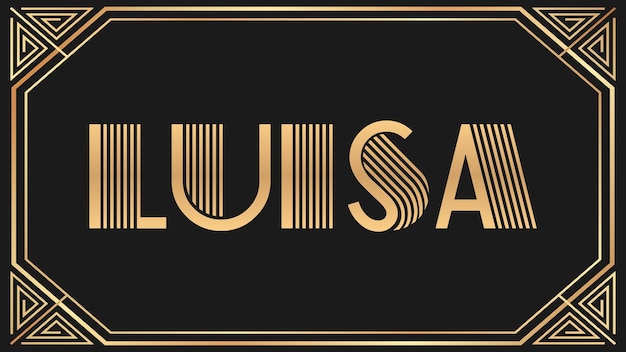 Luisa Jazz Gold Text