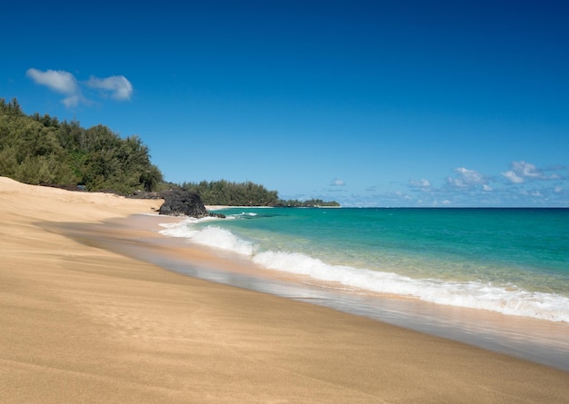 Lumahai Beach Kauai op rustige dag