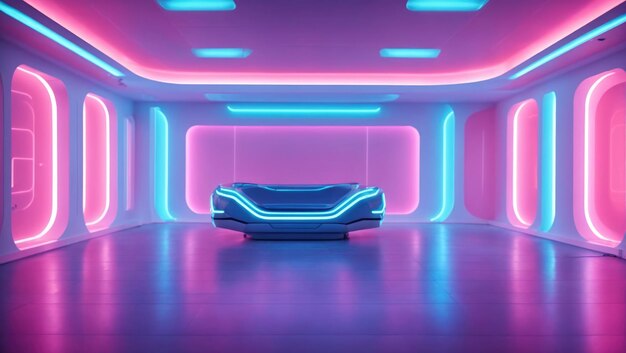 Luminescent dreams the futuristic neon chamber