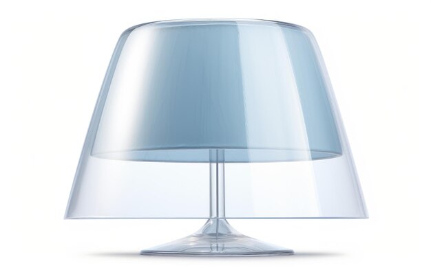 Luminescent Elegance Glass Lampshade op witte of PNG transparante achtergrond