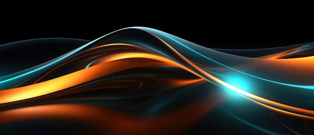 Luminous Flow Background Abstract dynamic waves with radiant hues