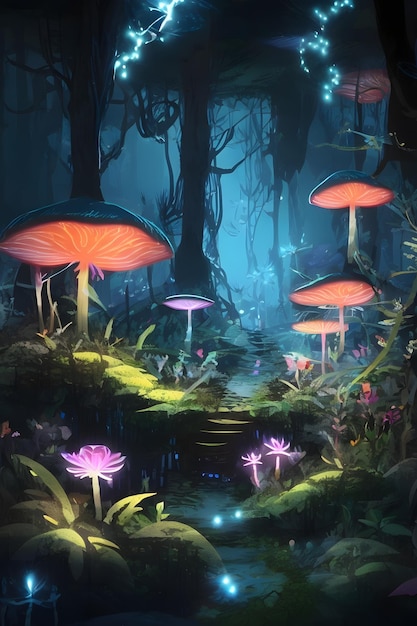 The Luminous Forest of Lumaria