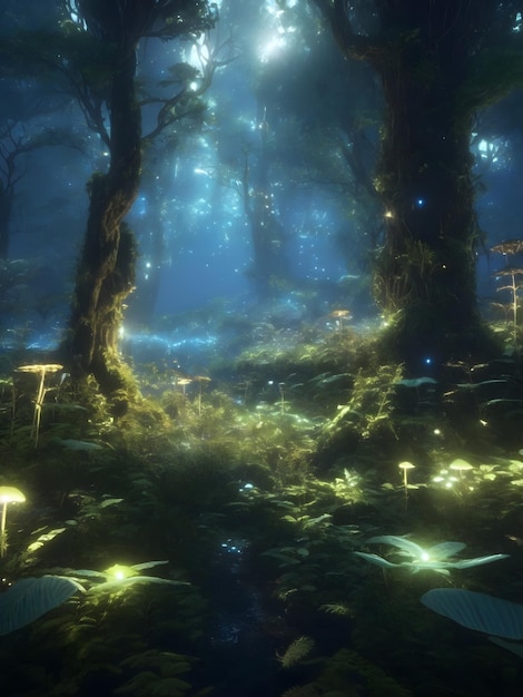 The Luminous Forest of Lumaria