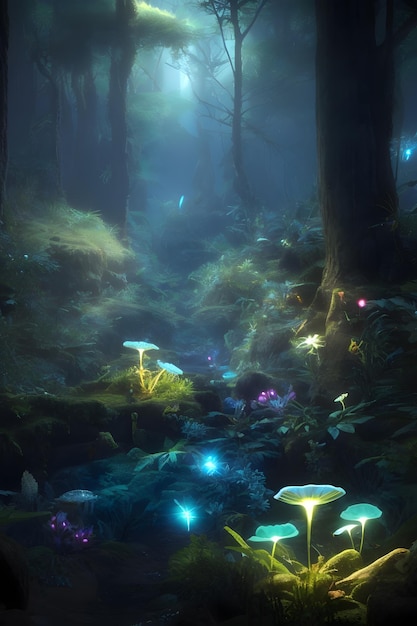 The Luminous Forest of Lumaria