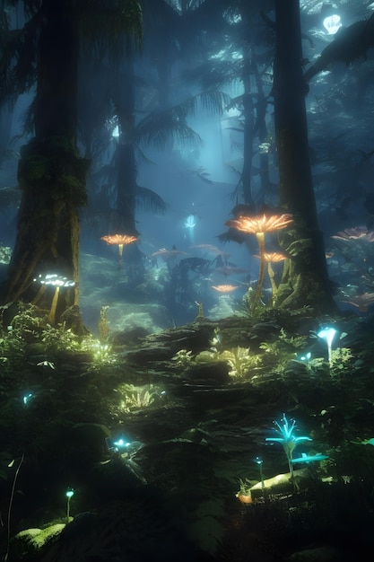 The Luminous Forest of Lumaria