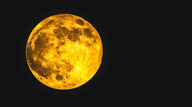 Foto scenario luminoso di luna piena per arredi moderni ed eventi tematici